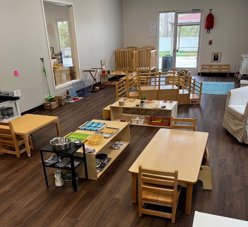 The Children's House room for preschool and kindergarten-aged students. 