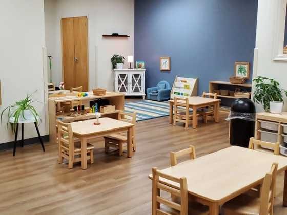 Our classrooms have right-sized furniture for preschoolers.
