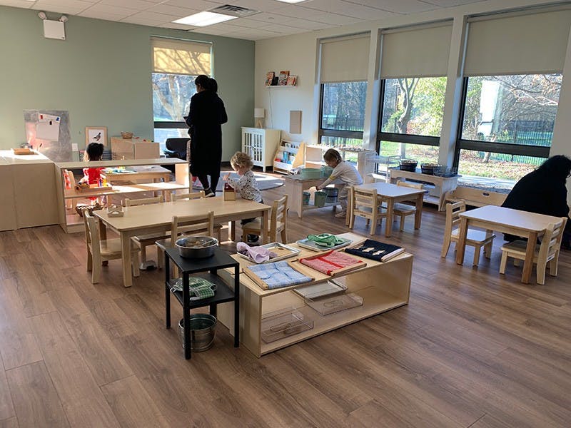 The Children's House space is for children 2 - 6 years old. 